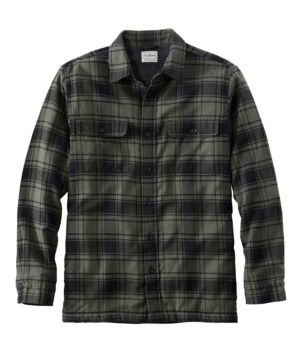 Men's Fleece-Lined Flannel Shirt, Traditional Fit