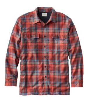 Men's Fleece-Lined Flannel Shirt, Traditional Fit