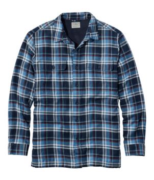 Men's Fleece-Lined Flannel Shirt, Traditional Fit