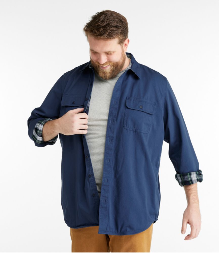 lands end mens denim shirt