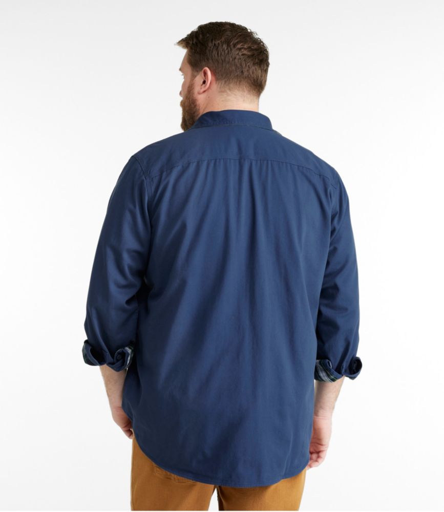 flannel lined denim shirt jacket