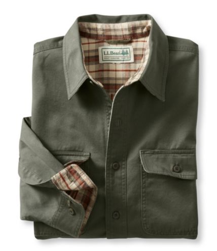 Men's Flannel-Lined Hurricane Shirt | Free Shipping at L.L.Bean.