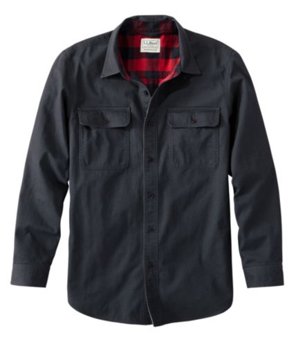 Men's Flannel-Lined Hurricane Shirt | Casual Button-Down Shirts at L.L.Bean