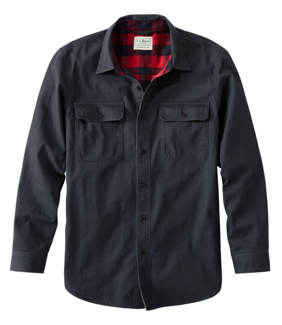 Men's Flannel-Lined Hurricane Shirt | Casual Button-Down Shirts at L.L.Bean