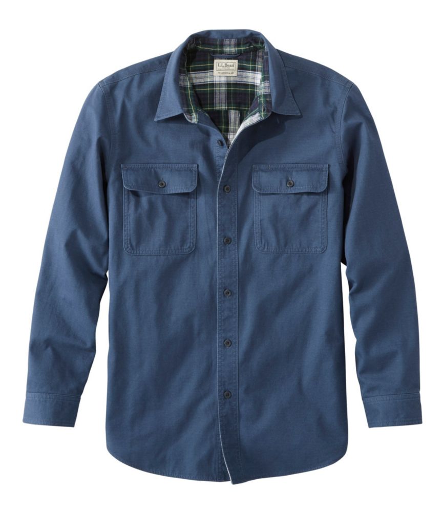 flannel lined denim shirt jacket