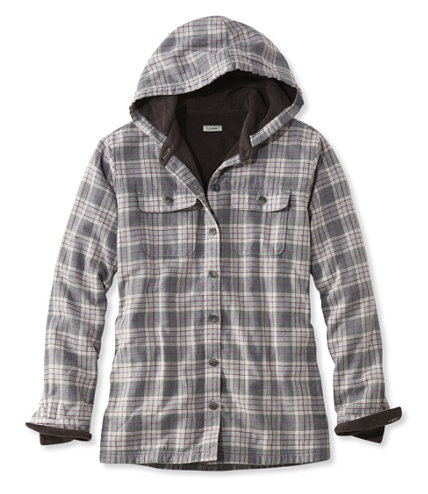 Women's Fleece-Lined Flannel Plaid Hoodie | Free Shipping at L.L.Bean