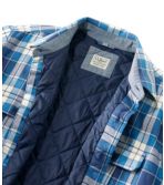 Men's PrimaLoft-Lined Shirt-Jac, Slightly Fitted Plaid