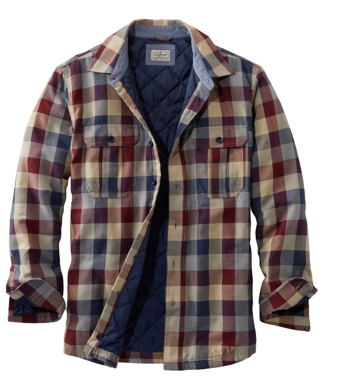 Men's PrimaLoftLined ShirtJac, Slightly Fitted Plaid at L.L. Bean