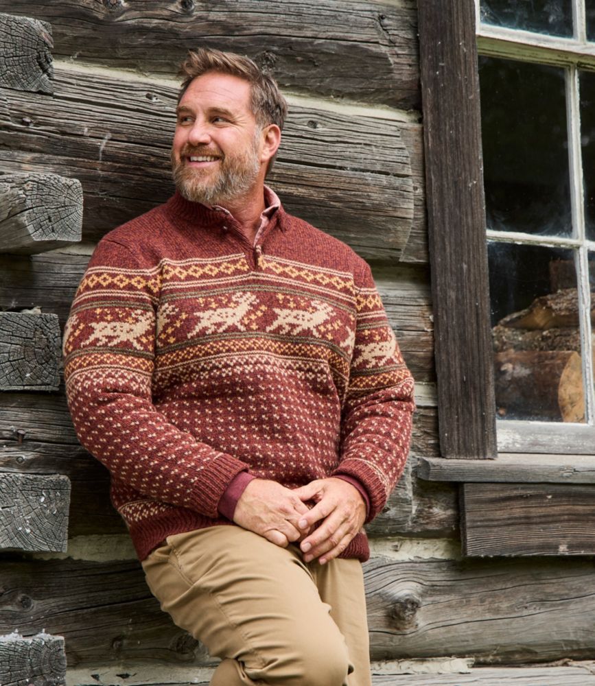 Ll bean mens fair isle sweater hotsell