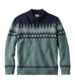 Men's L.L.Bean Classic Ragg Wool Fair Isle Henley Sweater