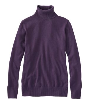 Women's Cotton/Cashmere Sweater, Turtleneck