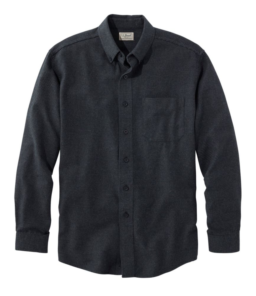 Men's Wicked Good Flannel Shirt, Traditional Fit, Houndstooth It's warm, really soft, and the deep blue color is very rich looking