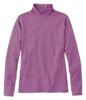 Women's Pima Cotton Turtleneck, Long-Sleeve