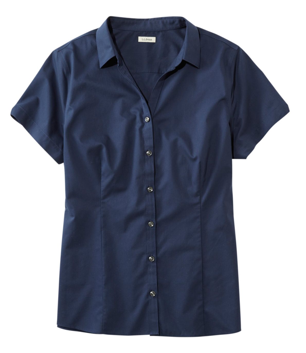 L.L.Bean Wrinkle-Free Poplin Shirt, Short-Sleeve
