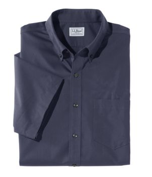 L.L.Bean Wrinkle-Free Poplin Shirt, Short-Sleeve