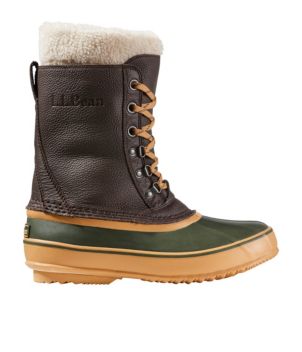 Men's L.L.Bean Snow Boots with Tumbled Leather