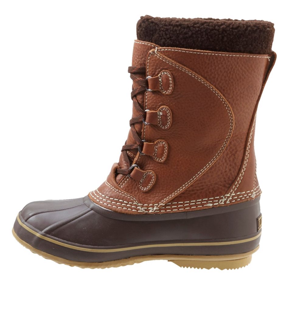 Women's L.L.Bean Snow Boots with Tumbled Leather