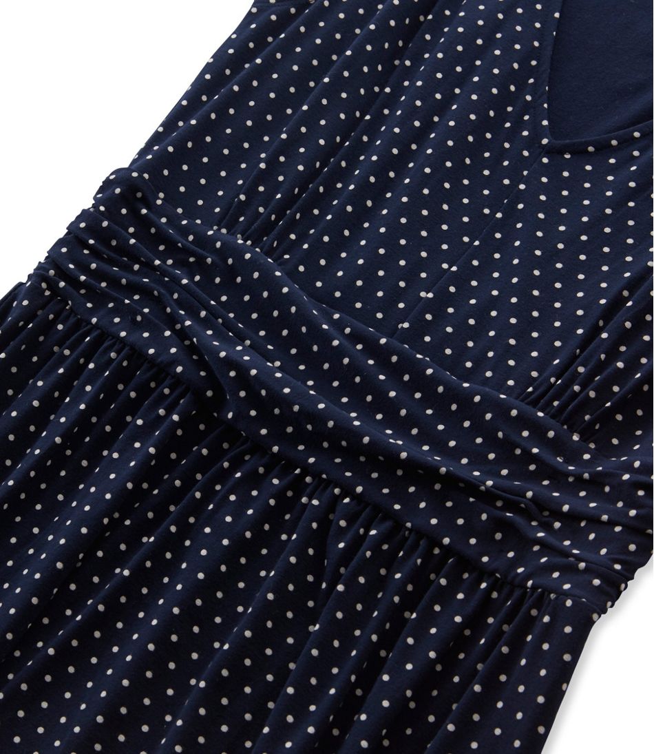 Cinched-Waist Knit Dress, Dot