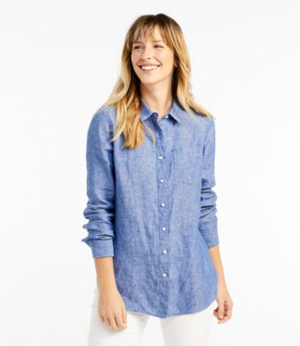 Women's Premium Washable Linen Shirt, Tunic | Free Shipping at L.L.Bean.