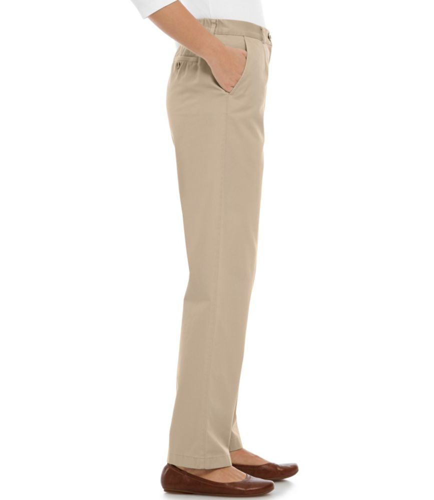 Women's WrinkleFree Bayside Pants, Ultra HighRise Comfort Waist TaperedLeg Pants at L.L.Bean