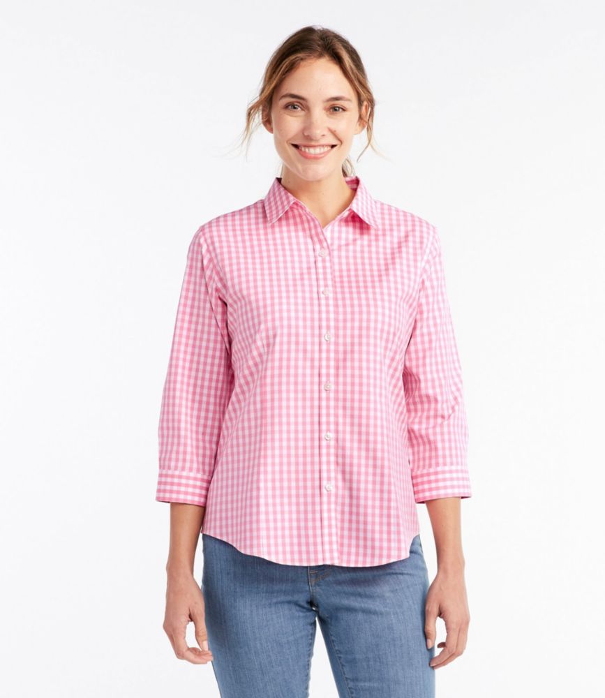 pink gingham shirt womens