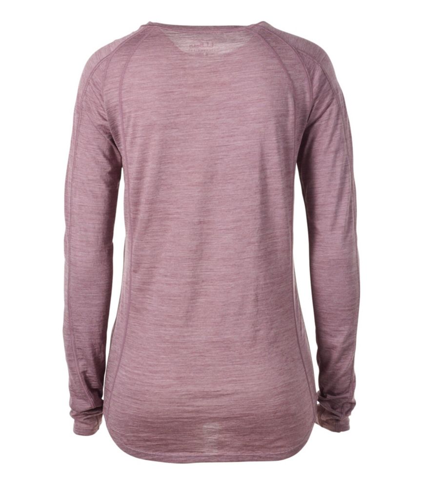 Women's Cresta Wool Ultralight Base Layer, LongSleeve Stripe Base