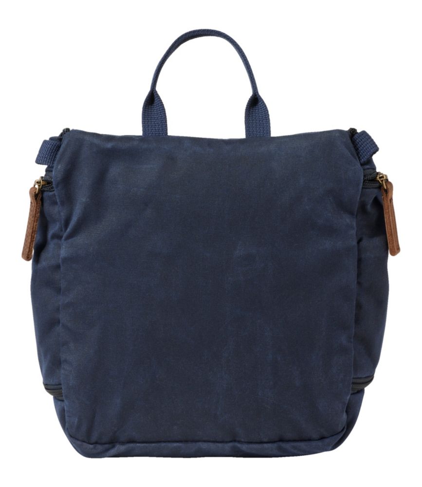 Waxed-Canvas Personal Organizer Toiletry Bag, Medium
