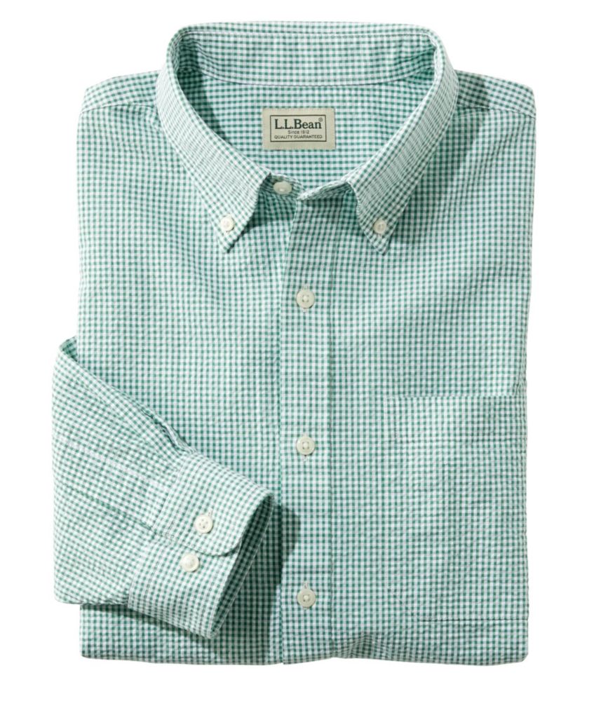 Men's Seersucker Shirt, LongSleeve Gingham Shirts & Tops at L.L.Bean