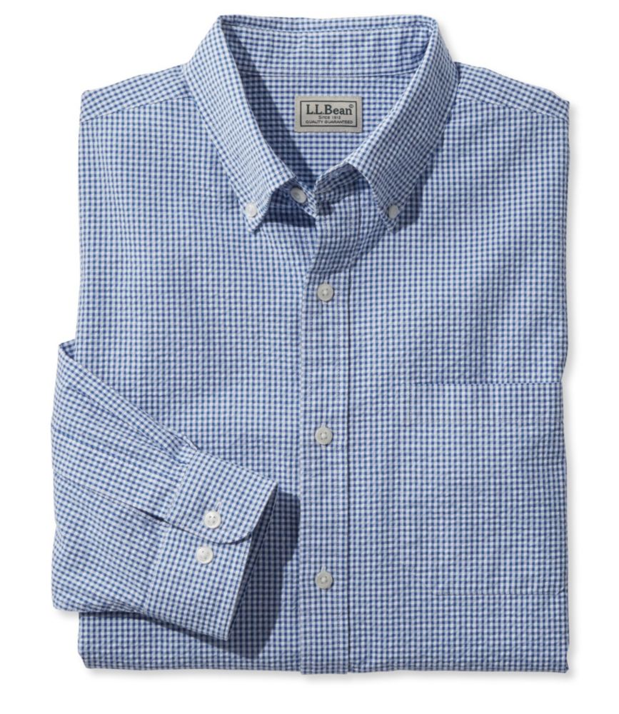 Men's Seersucker Shirt, LongSleeve Gingham Shirts at L.L.Bean