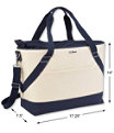 Insulated Tote, Large, Blue, small image number 3