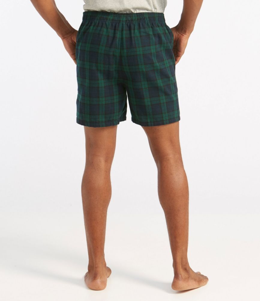 men's flannel boxer sleep shorts