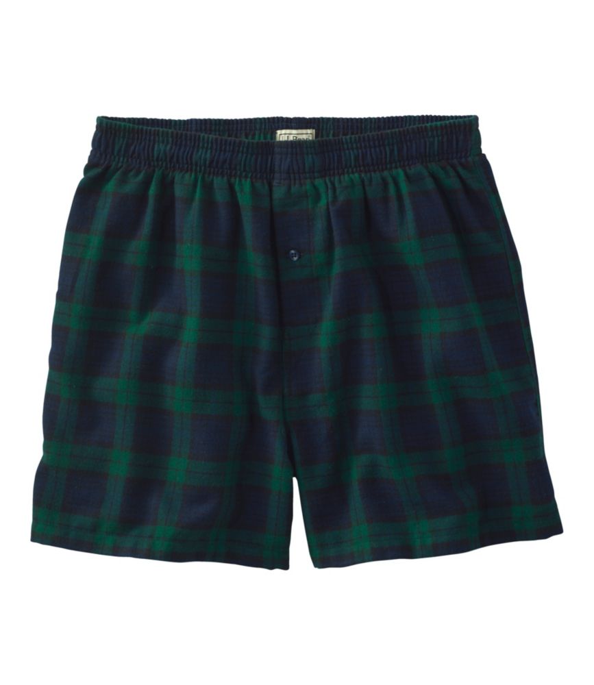 Men's Scotch Plaid Flannel Boxers, Black Watch Tartan, small image number 1