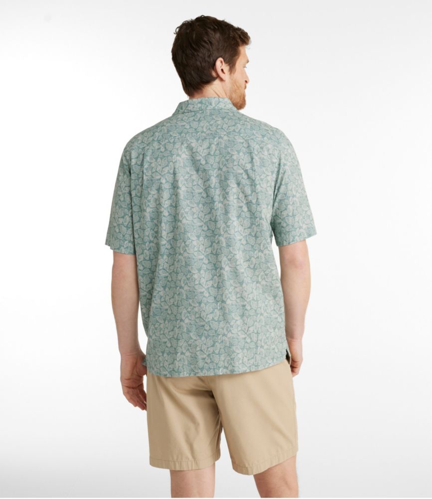 Men's Tropics Shirt, Short-Sleeve Print, Silver Birch Fish, small image number 3