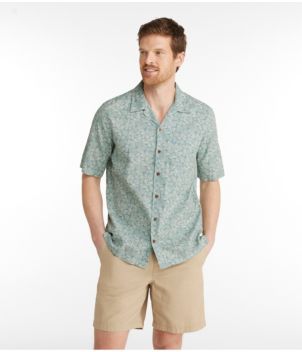 Men's Tropics Shirt, Short-Sleeve Print