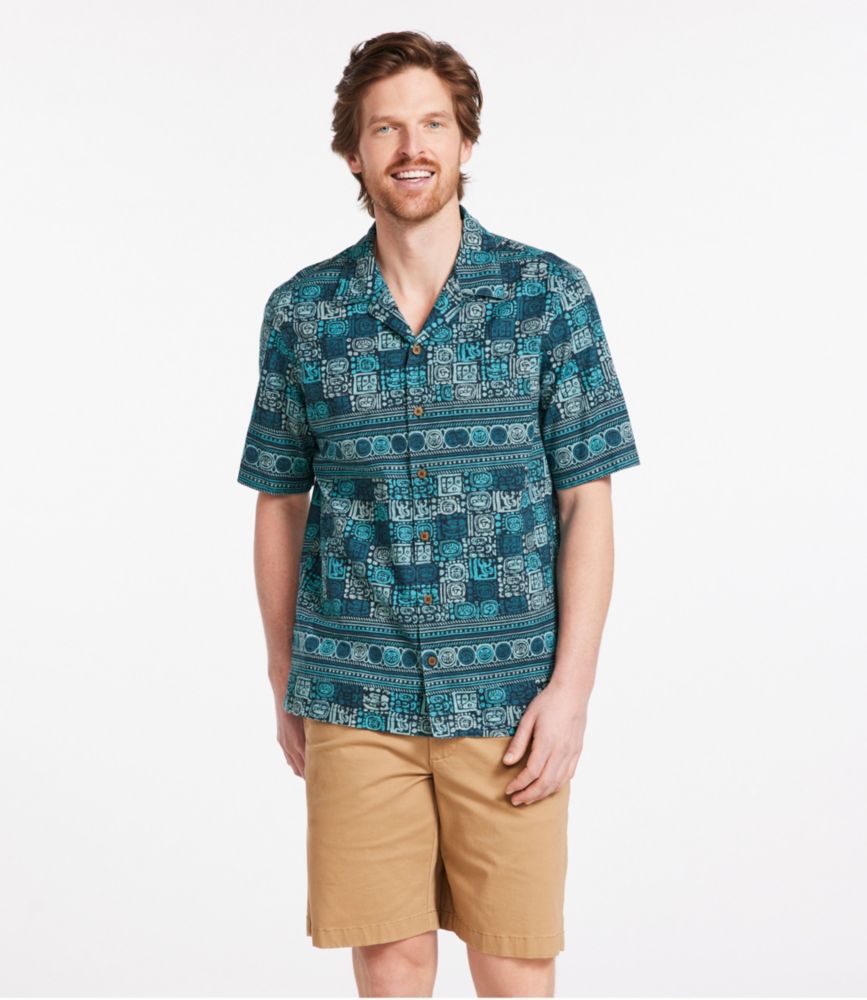 Men's Tropics Shirt, Short-Sleeve Print