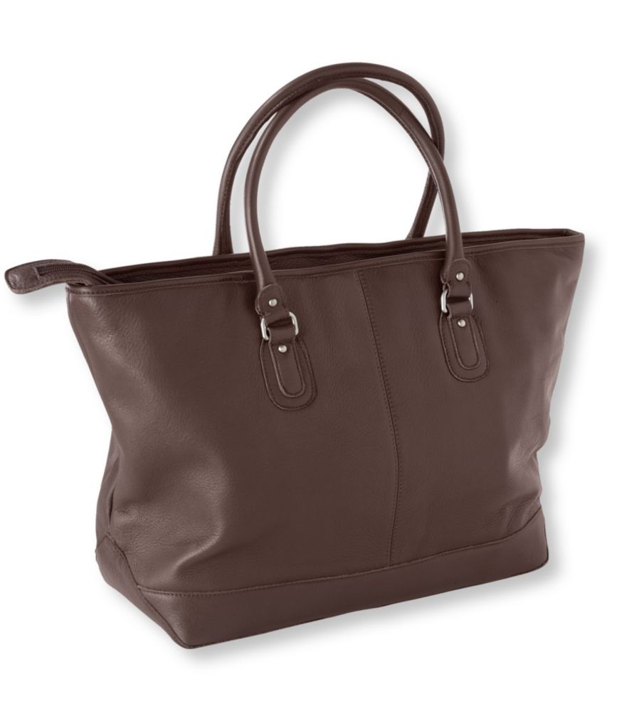 ll bean leather tote