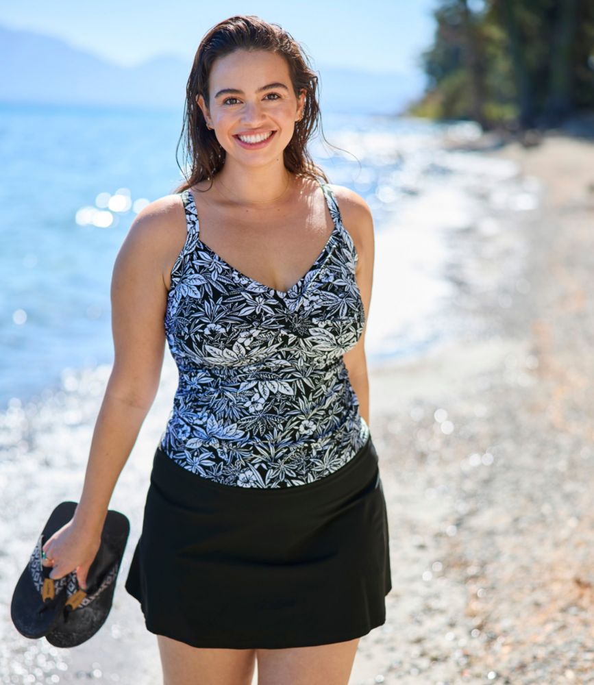 Women's Shaping Swimwear, Swim Skirt, Black, small image number 6