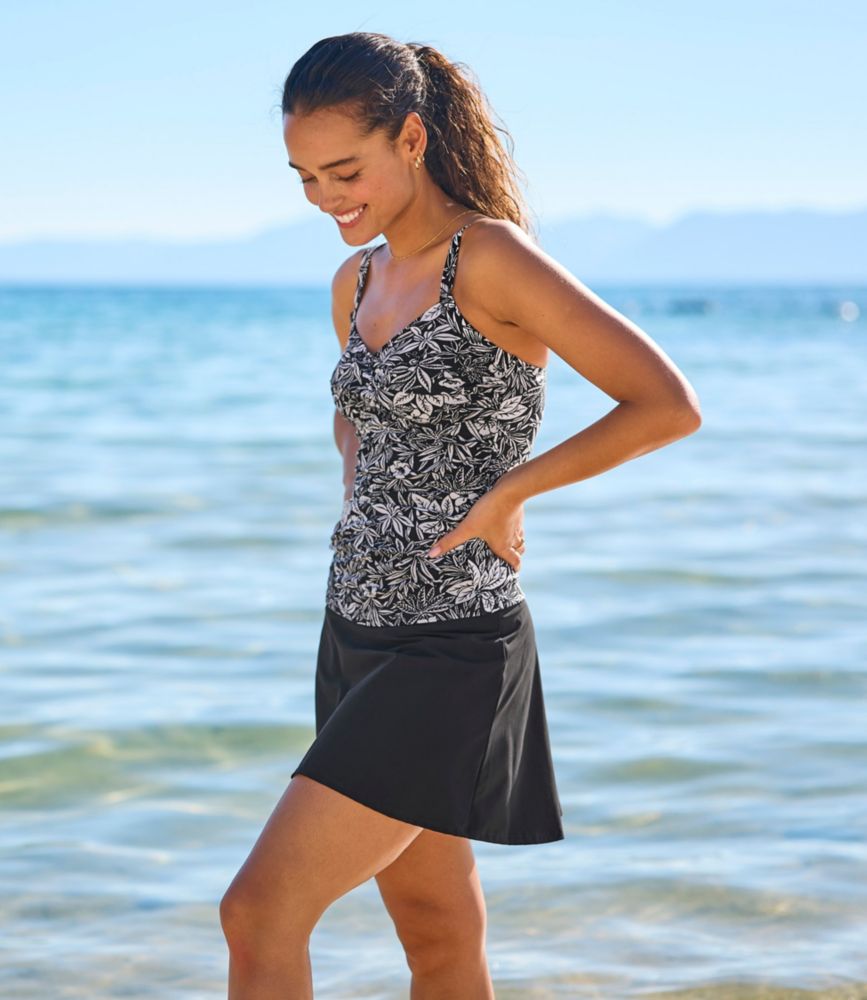 Women's Shaping Swimwear, Swim Skirt, Black, small image number 7