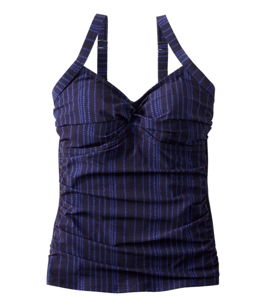 Women's Shaping Swimwear, Tankini Top Print, Cobalt Diamond, small image number 2