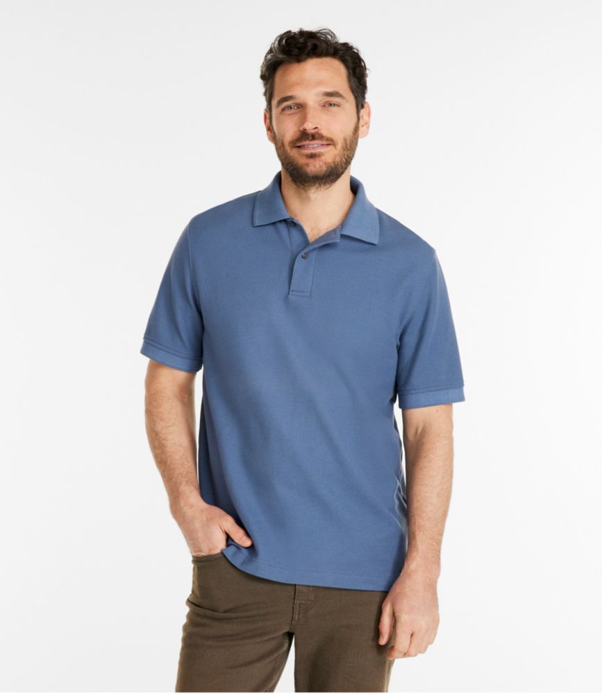 Men's Premium Double L® Polo Banded, Short-Sleeve Without Pocket, Gray Heather, small image number 2