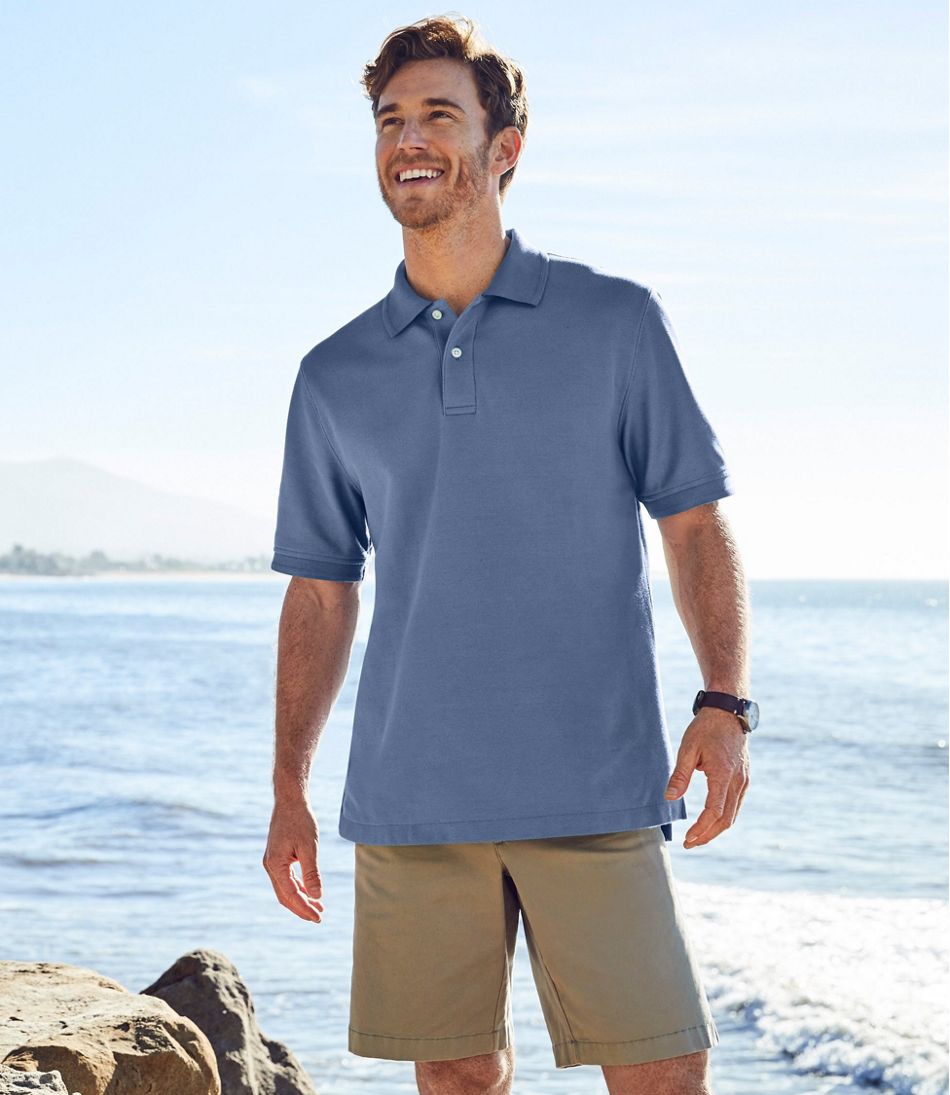 Men's Premium Double Banded, Short-Sleeve Without Pocket | Polo Shirts at L.L.Bean