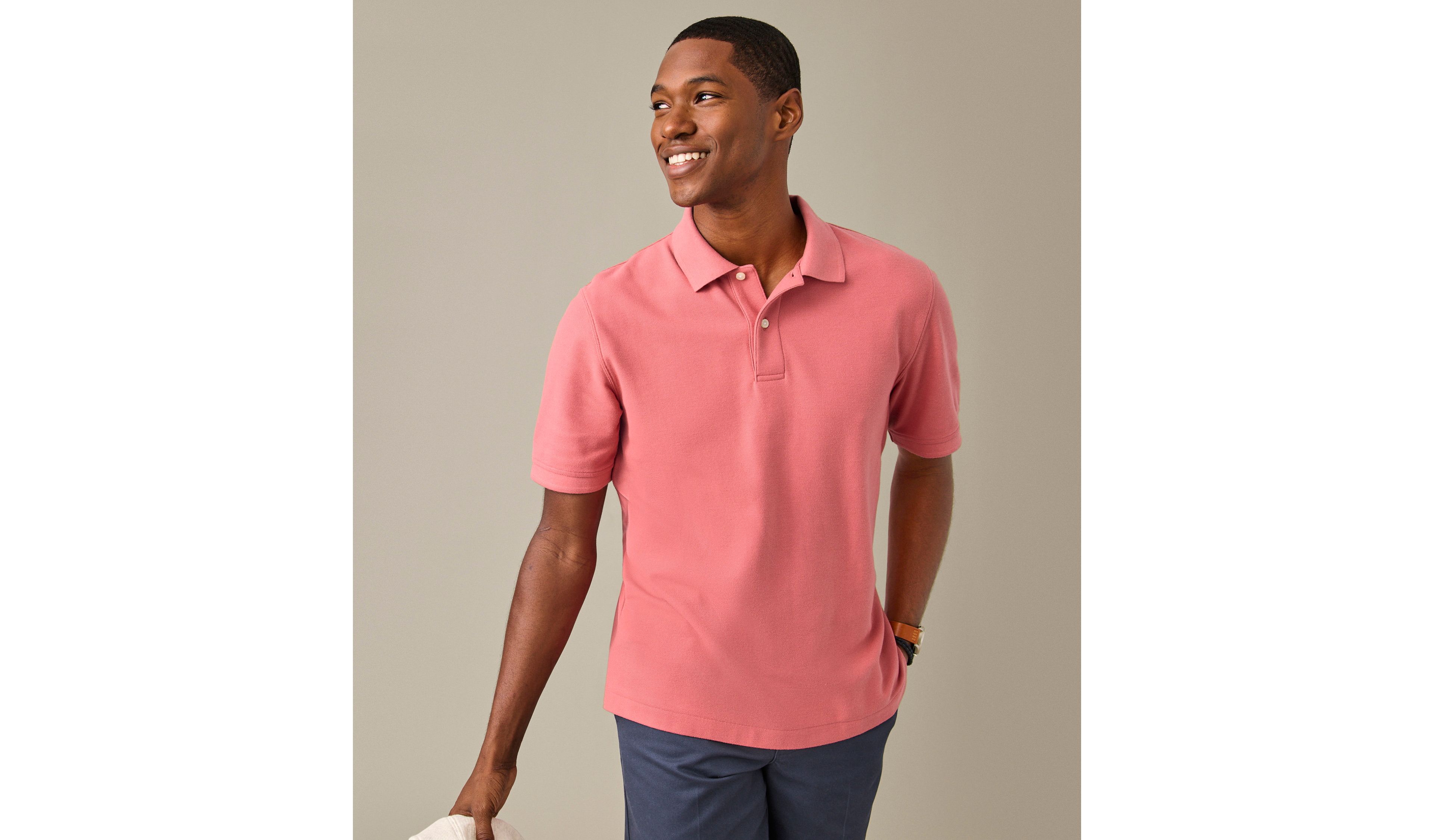 Men's Premium Double L® Polo, Banded Short-Sleeve Without Pocket