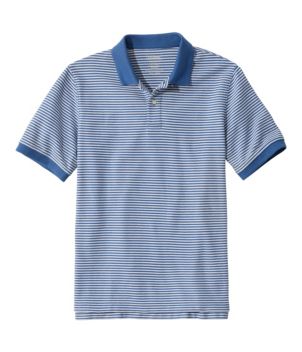 Men's Premium Double L® Polo, Banded Short-Sleeve Without Pocket Stripe