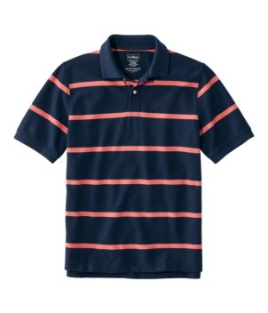 Men's Premium Double L® Polo, Banded Short-Sleeve Without Pocket Stripe