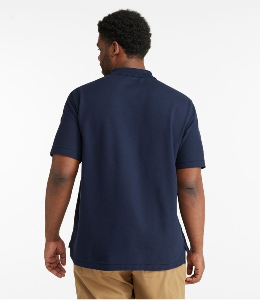 Men's Premium Double L® Polo, Hemmed Short-Sleeve with Pocket, Vintage Indigo, small image number 5