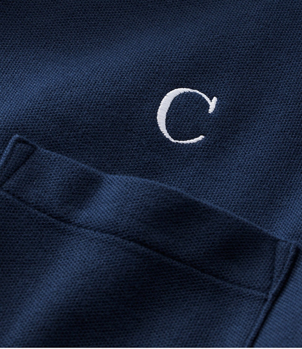 Men's Premium Double L Hemmed-Sleeve Polo with Pocket, Classic Navy, large image number 5