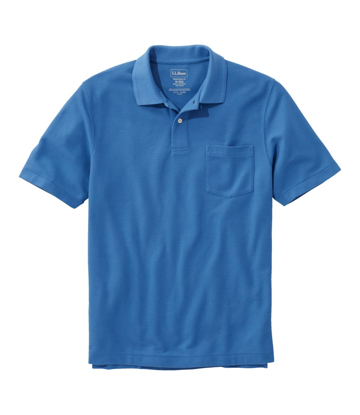 Men's Premium Double L® Polo, Hemmed ShortSleeve with Pocket at L.L. Bean