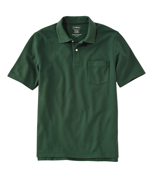 Men's Premium Double L Hemmed-Sleeve Polo with Pocket, Camp Green, large image number 0