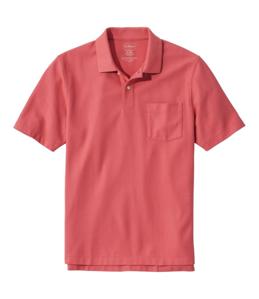 Men's Premium Double L® Polo, Hemmed Short-Sleeve with Pocket