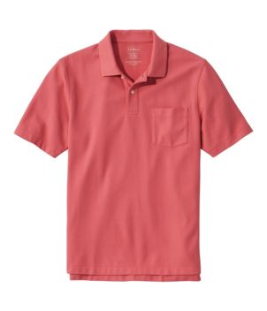Men's Premium Double L® Polo, Hemmed Short-Sleeve with Pocket
